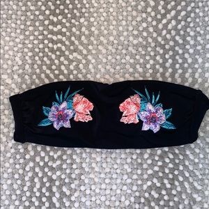 PINK bikini bandeau top